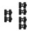 6Pcs Durable Black Refrigerator Locks Child Proof Fridge Safety Lock 4