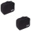 2Pcs Travel Pouch for Small Electronics Waterproof Black Organizer 6