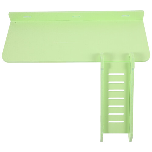 5Pcs Light Green PVC Hamster Platform with Ladder Bite-Resistant Toy 1