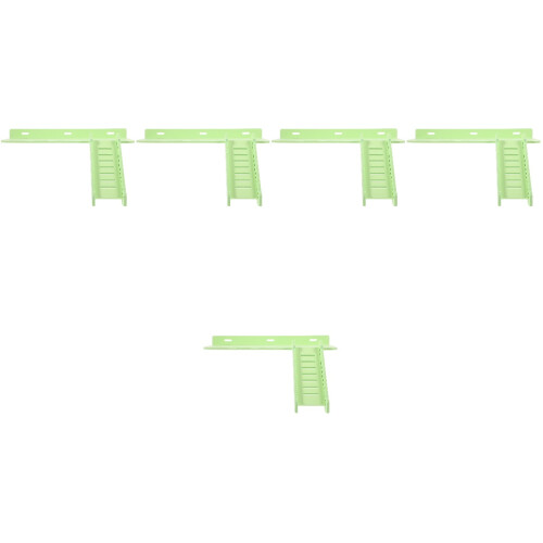 5Pcs Light Green PVC Hamster Platform with Ladder Bite-Resistant Toy 2
