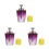 3Pcs Press Pump Dispenser Bottle Nail Cleaner Refillable Purple 4