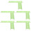 5Pcs Light Green PVC Hamster Platform with Ladder Bite-Resistant Toy 5