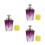 3Pcs Press Pump Dispenser Bottle Nail Cleaner Refillable Purple 8