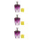 3Pcs Press Pump Dispenser Bottle Nail Cleaner Refillable Purple 9