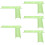 5Pcs Light Green PVC Hamster Platform with Ladder Bite-Resistant Toy 8