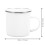 White Enamel Mug for Home Multi-Function and Heat-Resistant 5