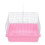 3Pièces Cage De Voyage Rose ABS Pour Perroquets Petits Animaux 2