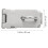 1Ensemble Porte Acier Inoxydable 304 Argent Maison 2