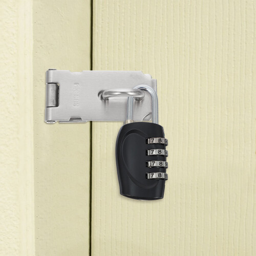 1Ensemble Porte Acier Inoxydable 304 Argent Maison 2