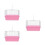 3Pièces Cage De Voyage Rose ABS Pour Perroquets Petits Animaux 8