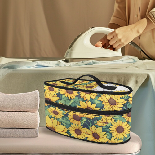 Iron Carry Bag with Handle Portable Garment Steamer Case Durable Sunflower Pattern(Case Only) 1