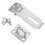 1Ensemble Porte Acier Inoxydable 304 Argent Maison 7