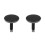 2Pcs Black Copper Round Shower Drain Replacement Cover for Bathroom 5