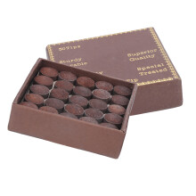 50pcs Red Leather Snooker Cue Tips, 10mm Diameter