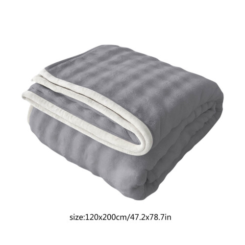 Flannel Throw Blanket for Couch 120x200 cm Mauve 1
