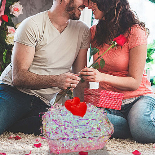 Valentijns raffia papiervulling 100 g 1