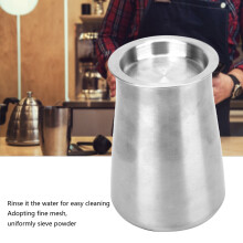 Stainless Steel Coffee Powder Sieve, 6.3cm Mouth, 10.6cm Height