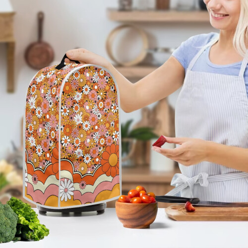 AntiSlip Dust Cover for Kitchen Home Polyester, Washable, Hand Strap 2
