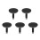 5Pièces Bouchon Drain Noir Pour Bain Douche 8
