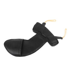 Violin Shoulder Rest Pad Sheepskin Black 3/4-4/4