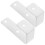 3Sets Iron Bunk Bed Ladder Holders White Fixing Hooks for Bedroom 3