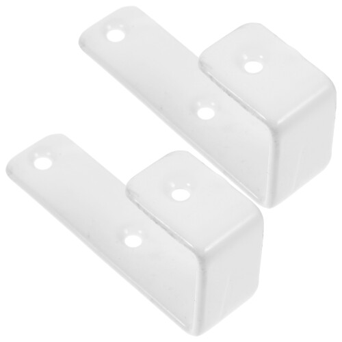 3Sets Iron Bunk Bed Ladder Holders White Fixing Hooks for Bedroom 2