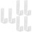 3Sets Iron Bunk Bed Ladder Holders White Fixing Hooks for Bedroom 7