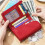 Pebble Leather Wallet RFID Blocking Slim Bifold 14+ Card 2