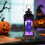 Φως κεριών χωρίς φλόγα με σκελετό LED για Halloween με μπαταρία για διακοσμήσεις μπαρ 4