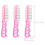 Wire Hairbrush for Doll Styling Head Compact Pink Plastic 3Pcs 2