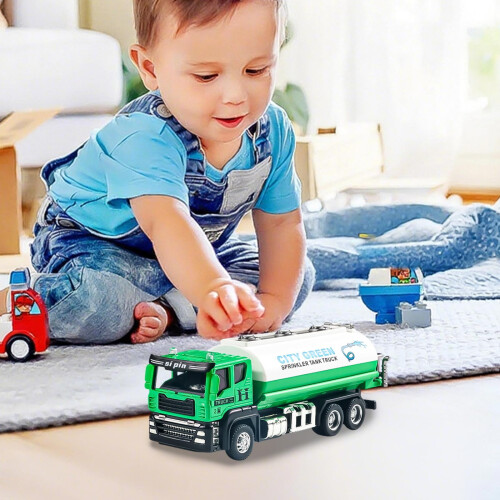 Friction-Powered Alloy Construction Vehicles Set – 2