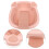 3Pcs Multifunctional Pink Laundry Buckets with Detachable Washboard 10