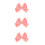 3Pcs Pink Cloth Scooter Decorations Durable Bow Kit for Outdoor Use 4