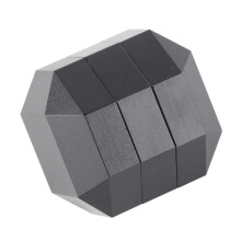 Aluminium-Sechseck-Billardkegelkreidehalter Clip 114g Schwarz