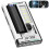 Portable USB-Rechargeable 5-LED Magnetic Work Light, Multiple Modes, Digital Battery Indicator, Type-C Fast Charging, Compatible with USB Power 4