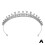 Corona da sposa per donna in lega con strass 6