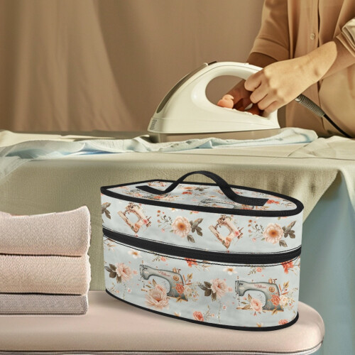 Sewing Machine Handheld Steam Iron Storage Bag Polyester with Zipper Closure Lightweight Organizer, Case Only 1