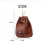 Cowhide Retro Storage Bag Handmade Leather Coin Purse Coffee 7
