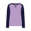Damen Langarm-Raglan-Top, einfarbig, Übergröße 7