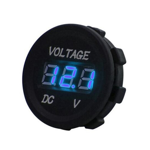 3St Dc Digitaal Voltmeter Zwart Auto Motor Boot Spanning 6-30V 1