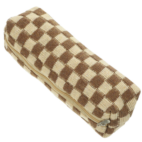 4Pcs Coffee Handheld Pencil Pouch Convenient Large Capacity Bag 2
