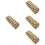 4Pcs Coffee Handheld Pencil Pouch Convenient Large Capacity Bag 7