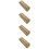 4Pcs Coffee Handheld Pencil Pouch Convenient Large Capacity Bag 9