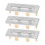 6Pcs Silver Plastic Sink Overflow Cap for Bathroom Washbasin Drain 2