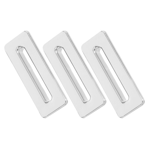 6Pcs Silver Plastic Sink Overflow Cap for Bathroom Washbasin Drain 2
