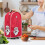 Cheerful Santa Hat Dust Cover for Kitchen Home, Kitchen Lightweight Foldable 3