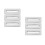 6Pcs Silver Plastic Sink Overflow Cap for Bathroom Washbasin Drain 4