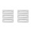 6Pcs Silver Plastic Sink Overflow Cap for Bathroom Washbasin Drain 5