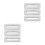6Pcs Silver Plastic Sink Overflow Cap for Bathroom Washbasin Drain 8