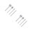 2Pièces Kit Perforation Cuir 4 Embouts Acier Haute Dureté Argenté 6